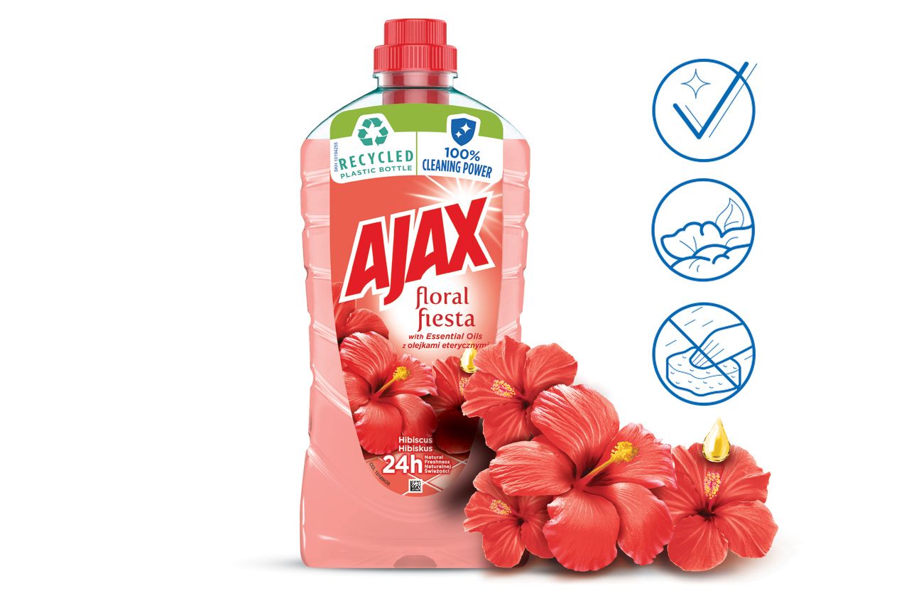 Ajax Płyn Uniwersalny Floral Fiesta Hibiskus 1L