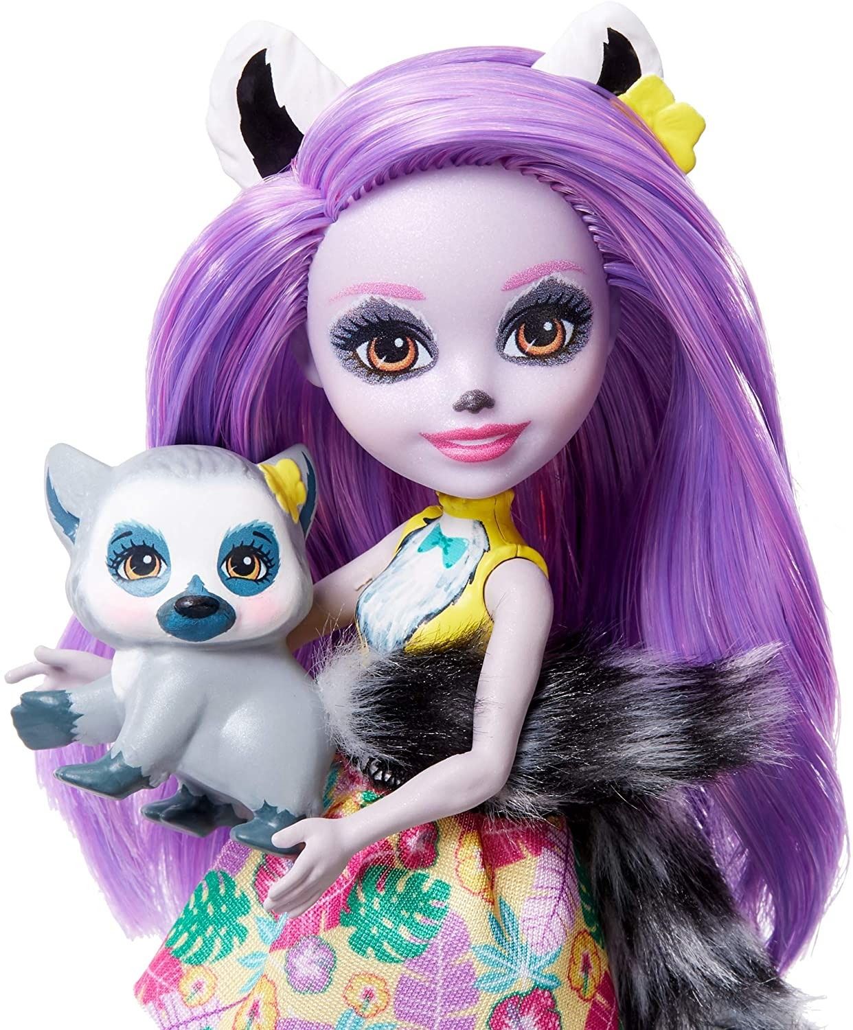 Lalka MATTEL ENCHANTIMALS LALKA ZE ZWIERZĄTKIEM LEMUR GFN44 - Ceny i ...