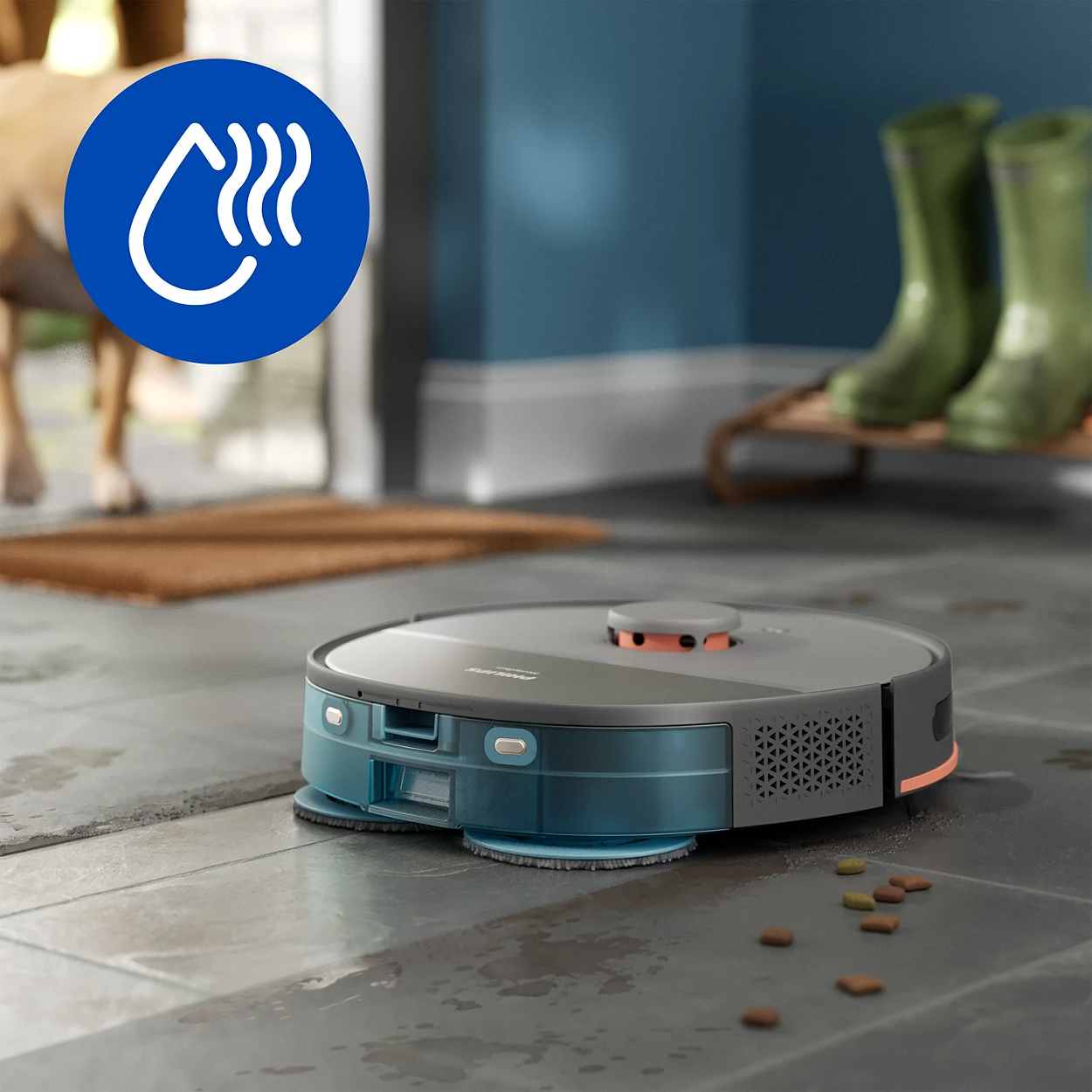 Робот-пилосос Philips XU5 для прибирання та миття підлоги - 1