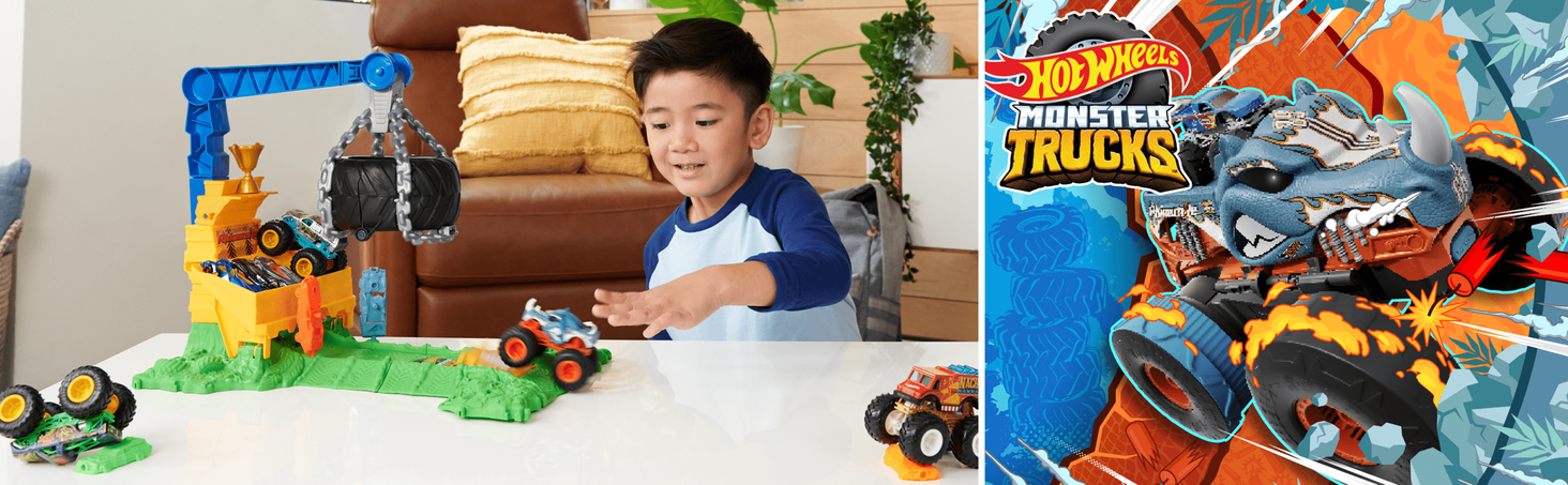  HOT WHEELS Monster Trucks Arena Smashers Masywny ładunek