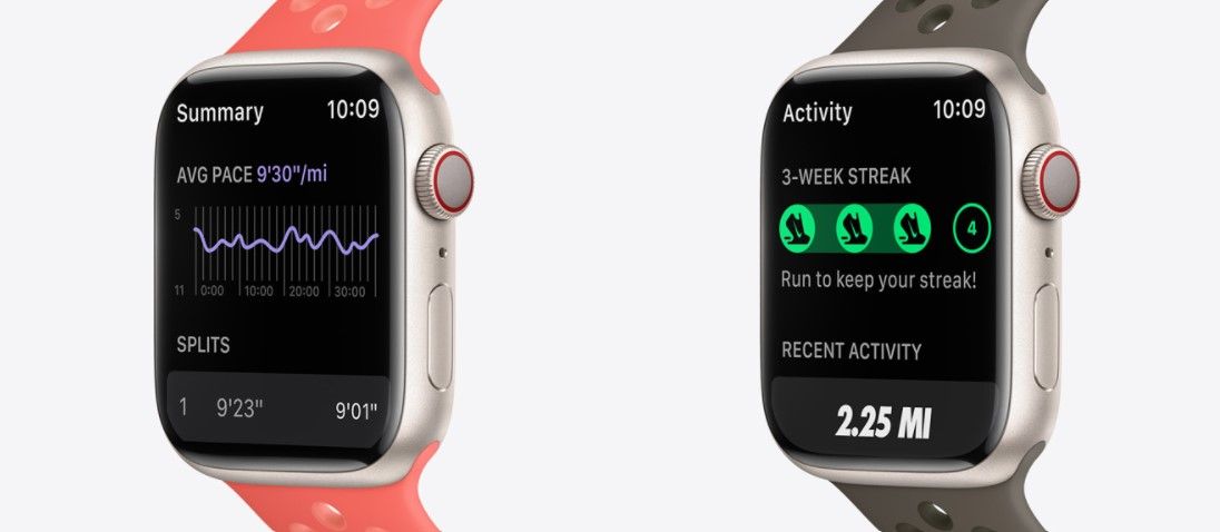 Apple Watch - Apple Watch Nike Series 7 GPSモデル 45mm MK Apple Watch Nike Series 7 Koperta 41 mm z aluminium w