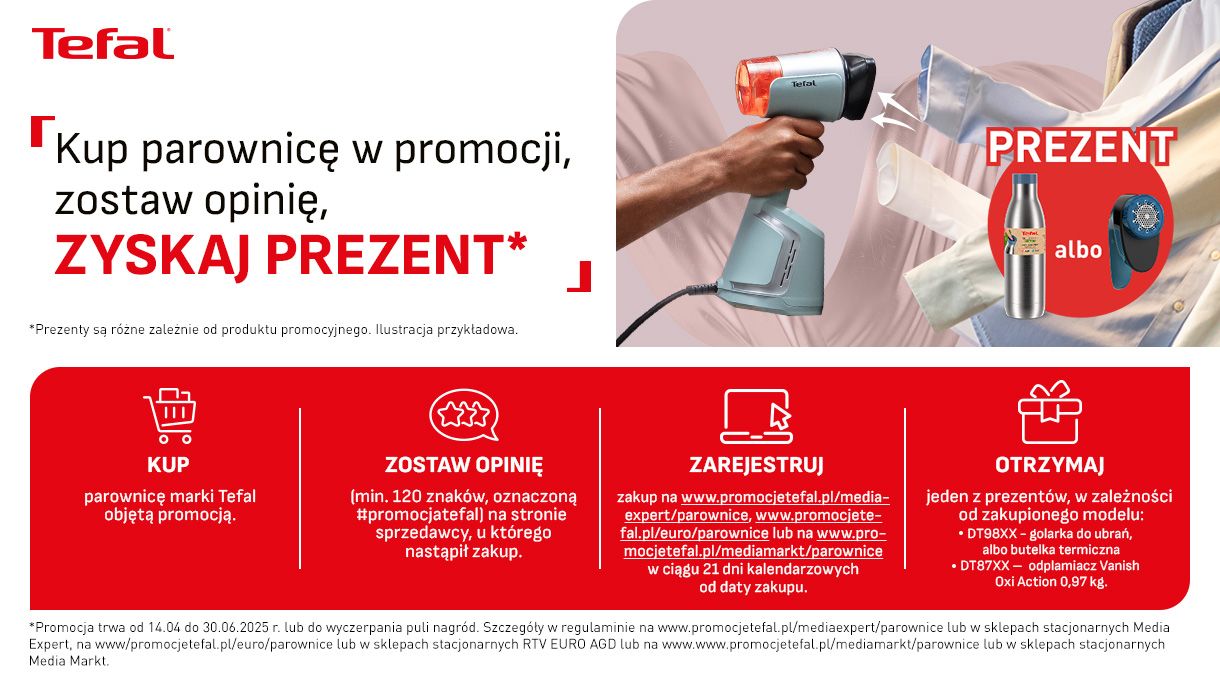 tefal parownice baner promocyjny