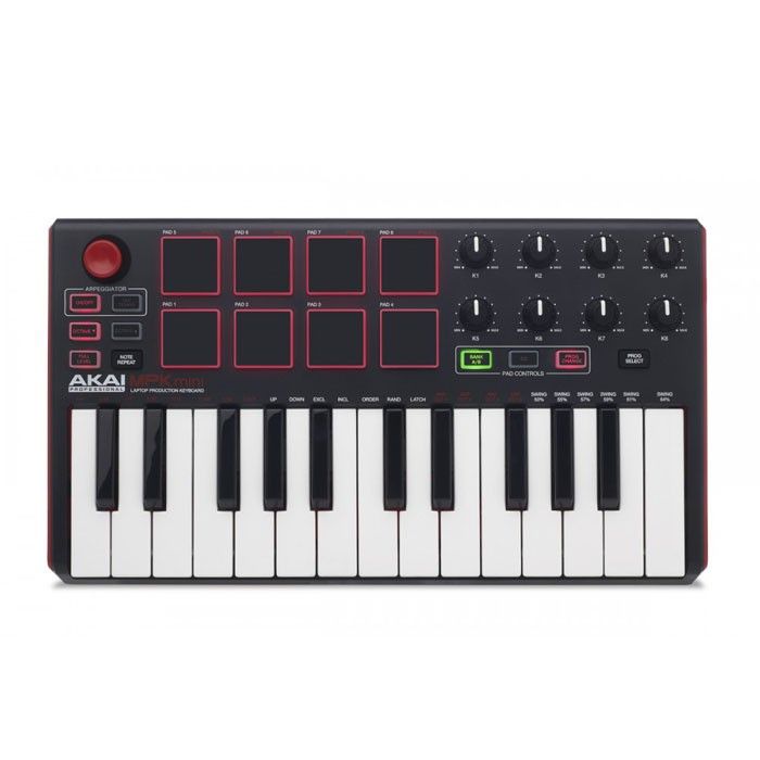み*⋆様 限定品：akai MPK mini MK2 RED AKAI MPK MINI MK2 Red Limited Edition klawiatura sterująca