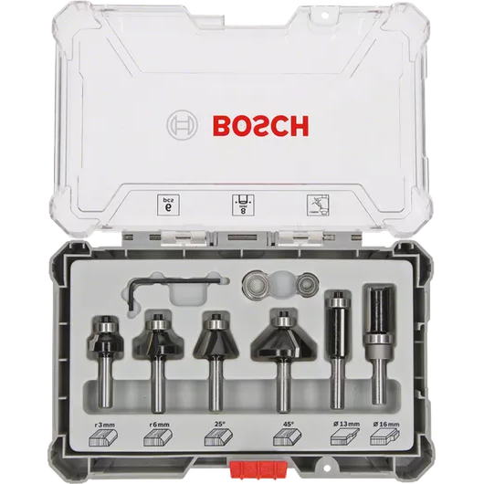 Bosch Zestaw frezów do wykańczania i obróbki krawędzi