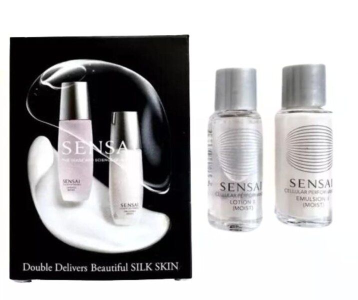 SENSAI THE LOTION & THE EMULSION セット Sensai Double Set Silk Skin Lotion II 7ml + Emulsion II 7ml