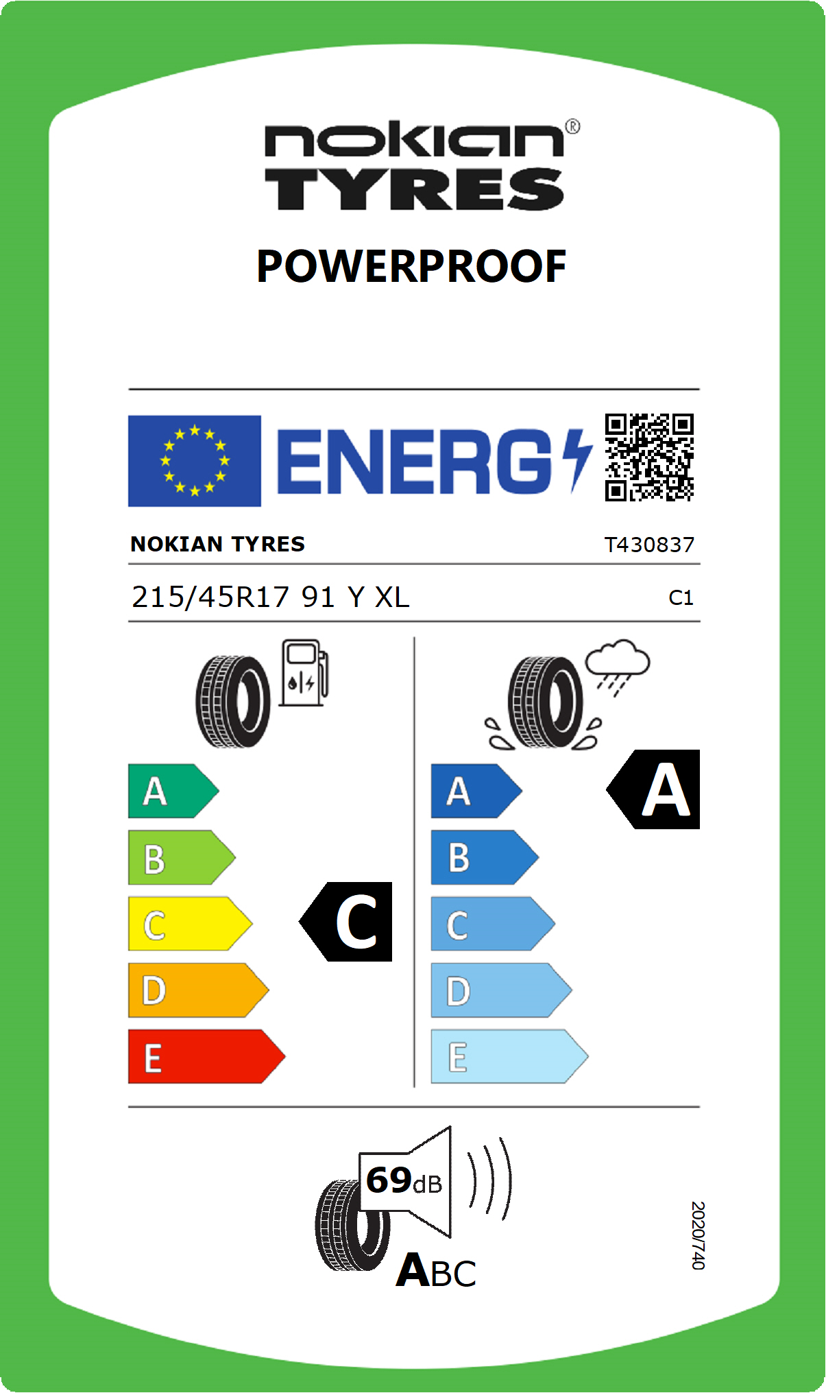 Opony Letnie Nokian Tyres Powerproof 215/45R17 91Y XL - Opinie I Ceny ...