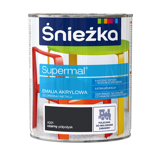 Śnieżka Supermal Akrylowa A301 czarny