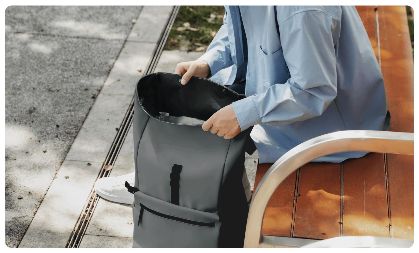 福袋特集 2025 Plecak Xiaomi Roll Top Casual Backpack 23 l Szary - Ceny i Clothing