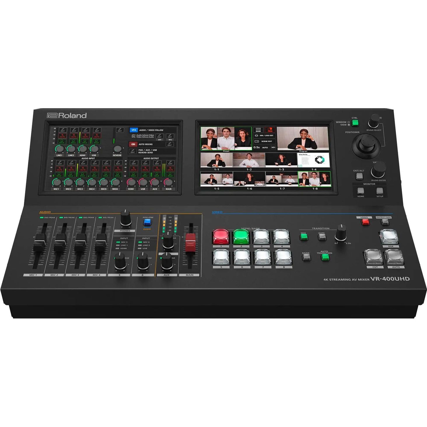 Roland VR-400UHD , Mikser audio wideo 4K, 7-kanałowy