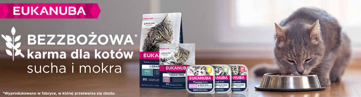 Eukanuba Grain free banner