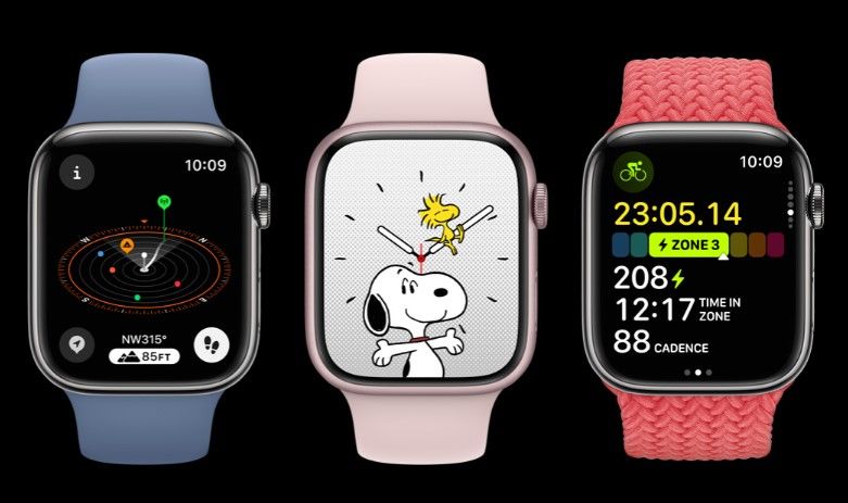 Apple Watch Series 9 GPS + Cellular Aluminium Minuit Bracelet