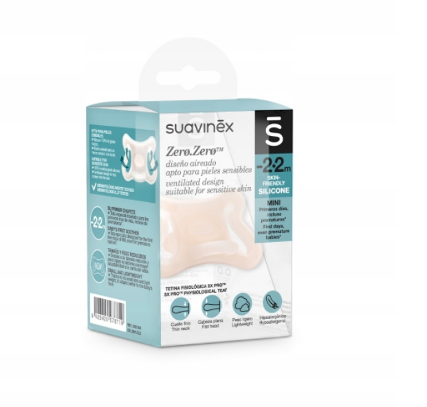Suavinex Zero Zero Smoothie Pacifier SX Pro Physiological Nipple 0-6m