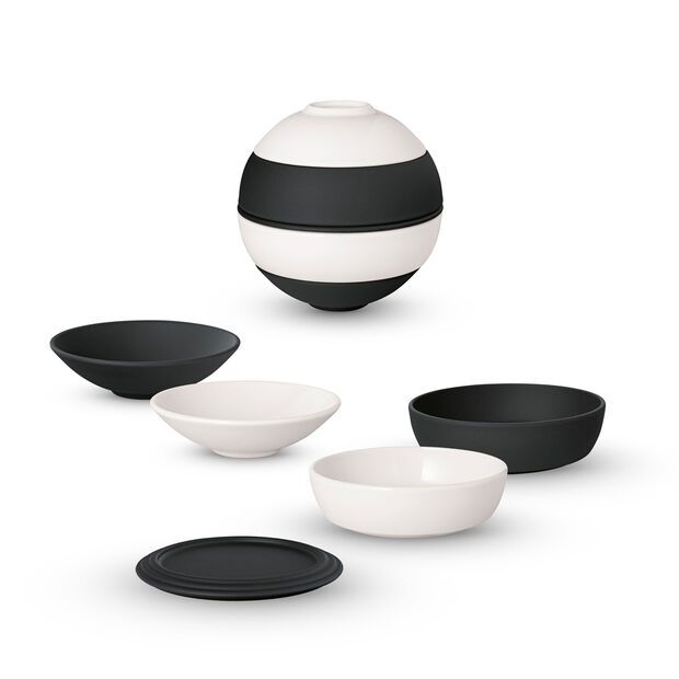 Villeroy&Boch Zestaw talerzy La Boule Iconic Black & White
