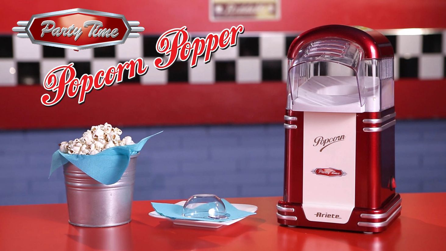 Ariete Partytime Popcorn Popper 50's 2954/00- zdjęcie 1