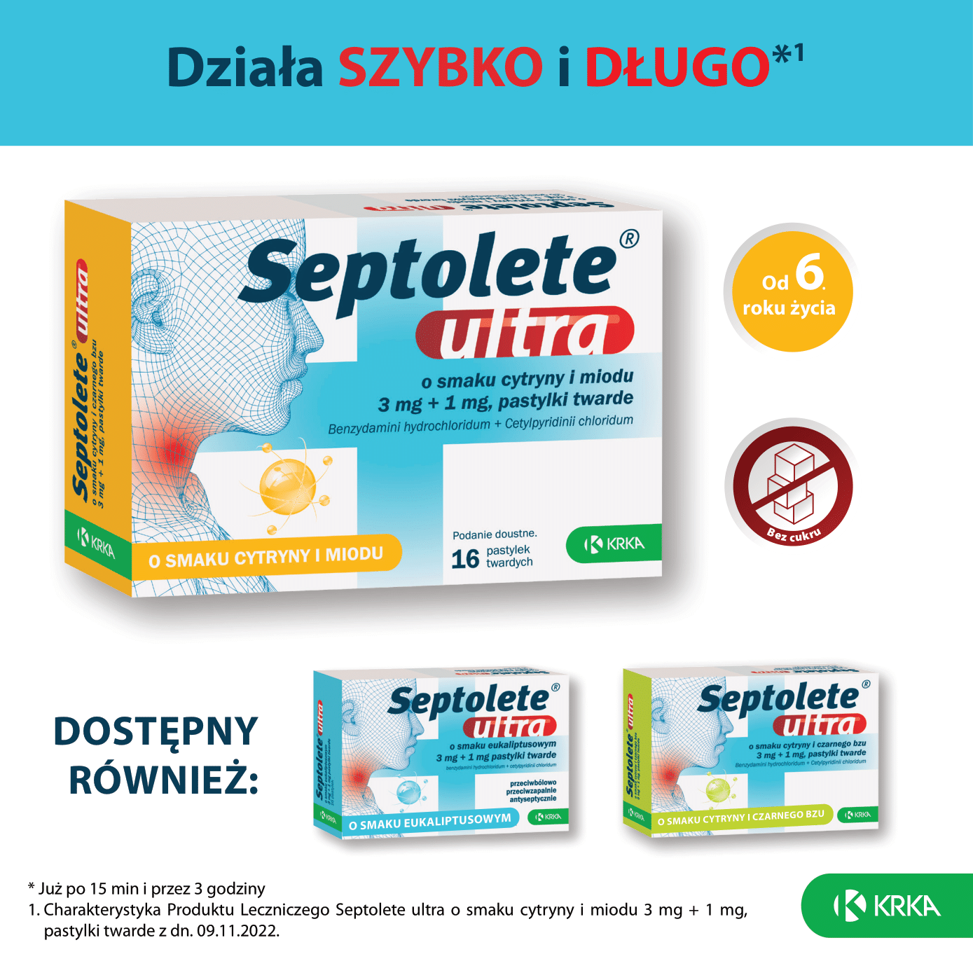 Septolete ultra o smaku cytryny i miodu 16 pastylek - 3