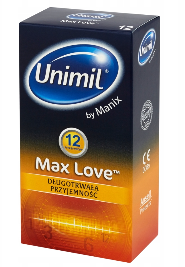 Unimil Max Love Prezerwatywy Wydłużające Stosunek 12 Szt Ceneopl 