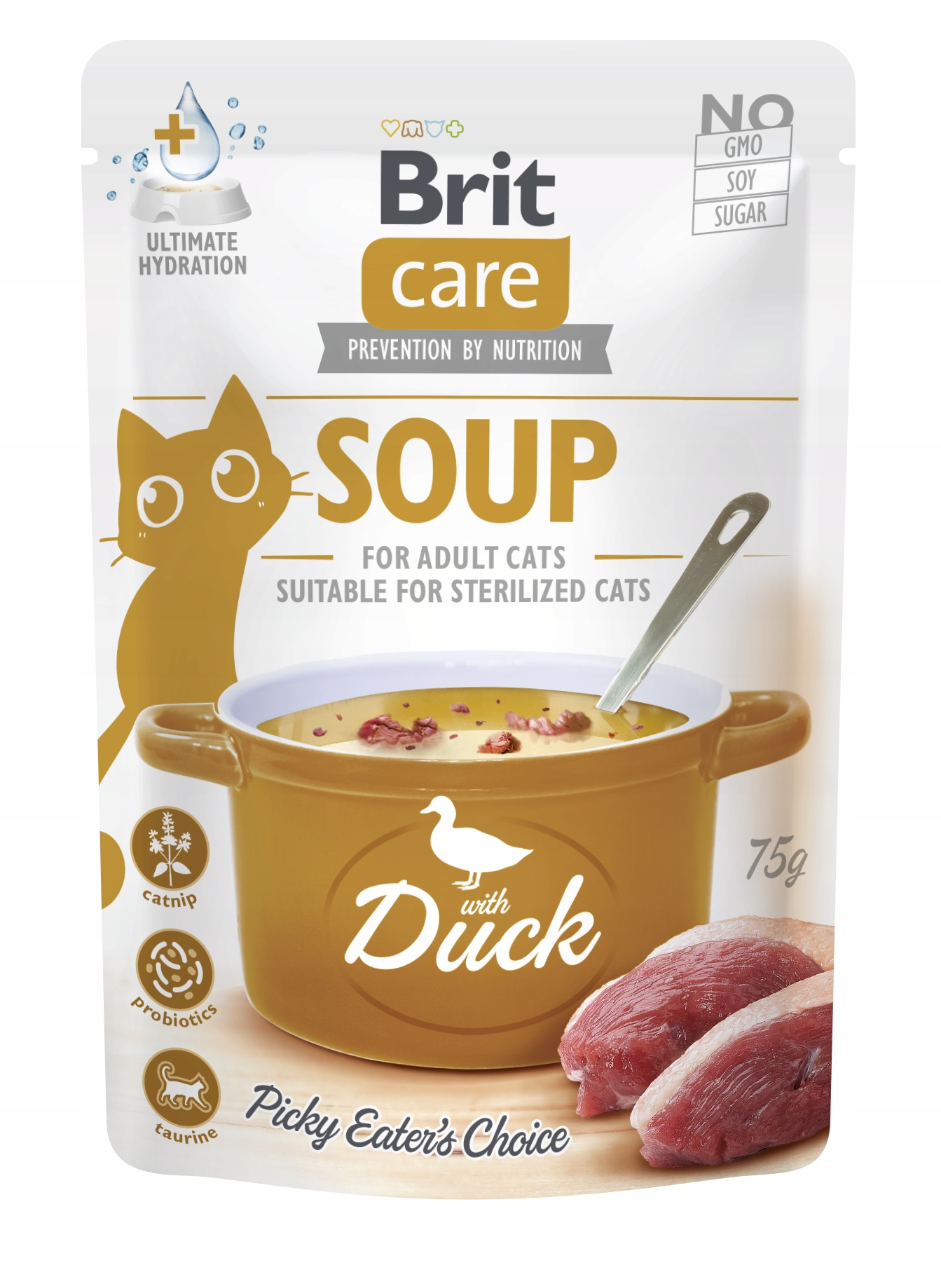 Brit Care Cat Soup Duck 75g