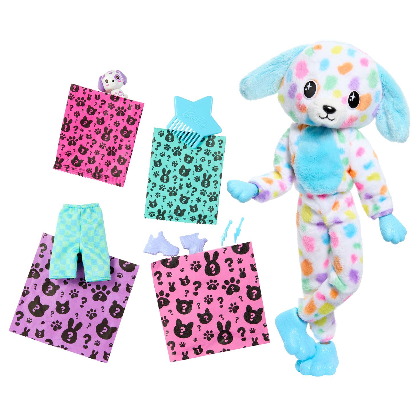 Lalka Barbie Cutie Reveal Lalka Dalmatyńczyk Seria Kolorowe