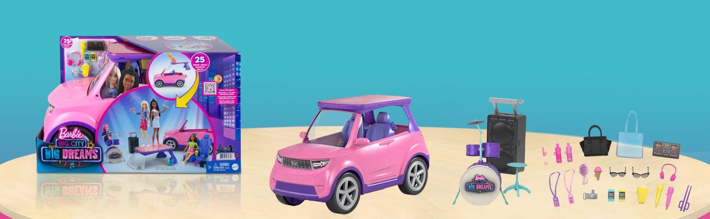 Barbie Carro Musical Big City Big Dreams - Autobrinca Online