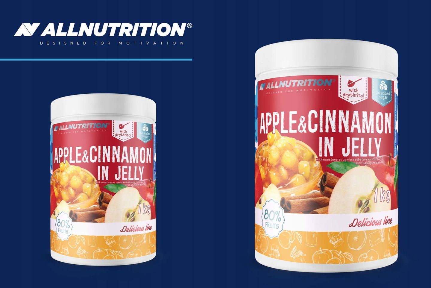 Allnutrition Apple & Cinnamon In Jelly 1000g Ceny i opinie Ceneo.pl