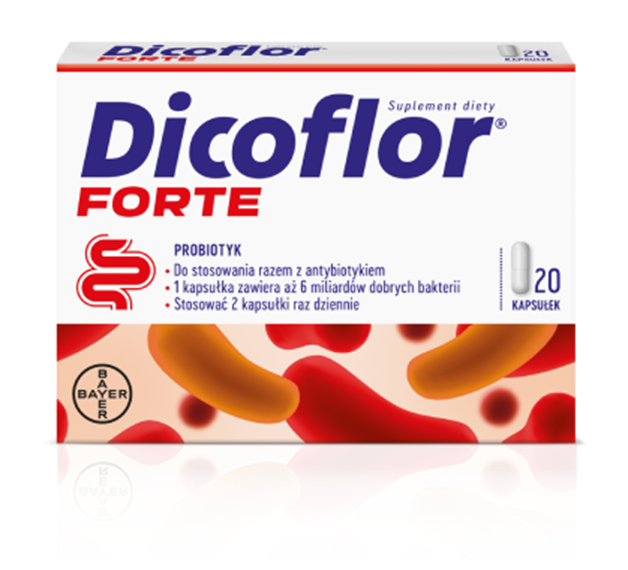 Dicoflor Forte Probiotyk 20 kaps.- grafika 2