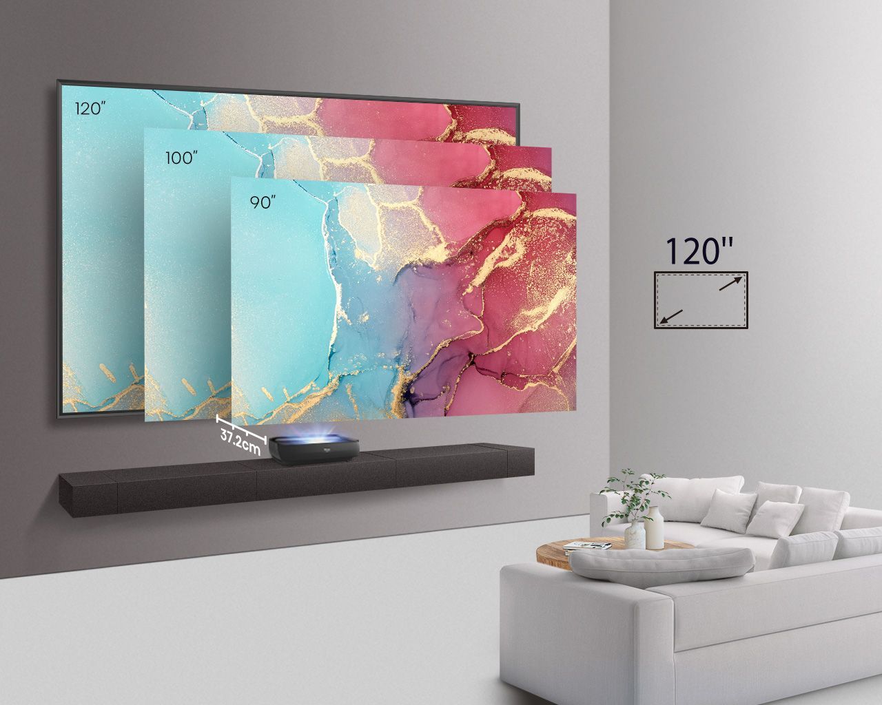 Hisense Ekstremalnie wielki obraz 120 cali