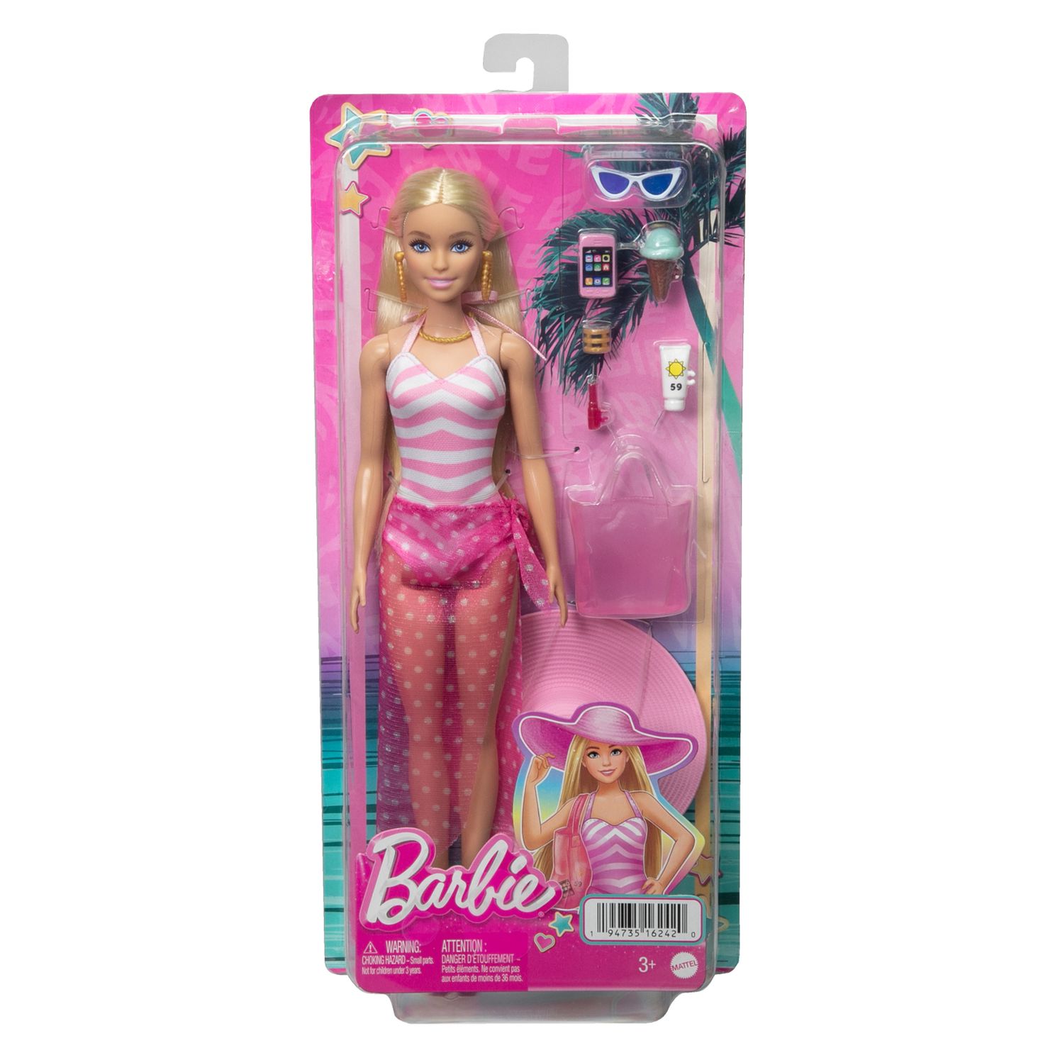 Barbie® Dzień na plaży Lalka i akcesoria 4