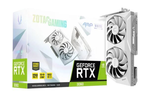 Zotac Geforce Rtx 3060 Amp White Edition 12Gb Gddr6 (Zt-A30600F