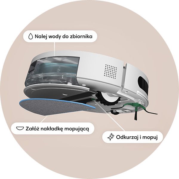 Roomba combo Essential robot アイロボットホワイト Roboty sprzątające iRobot Roomba Combo Essential - Sklep iRobot