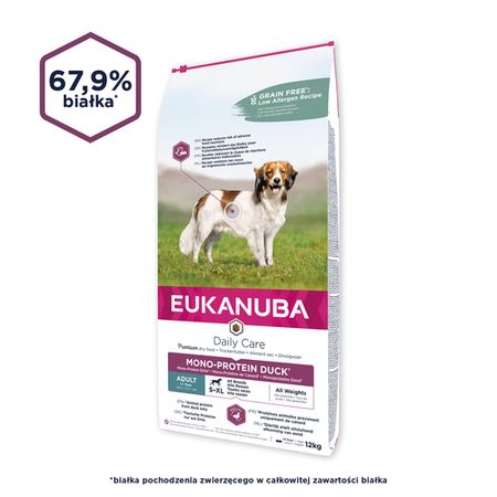 Eukanuba Daily Care Mono-Protien Kaczka 24kg
