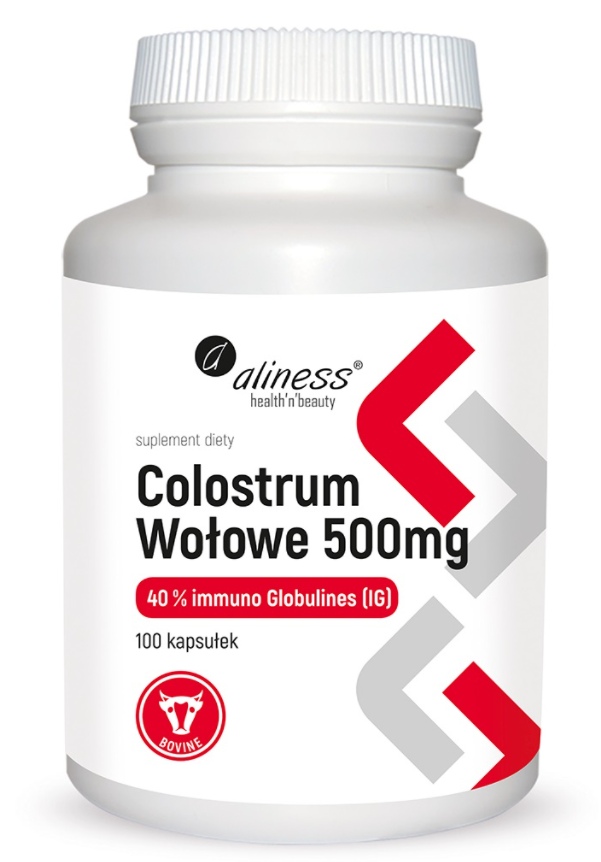 Medicaline Aliness Colostrum Wołowe 500Mg 100 kaps