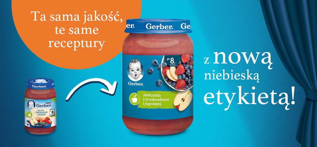 Gerber Jabłuszka z truskawkami i jagodami - 2