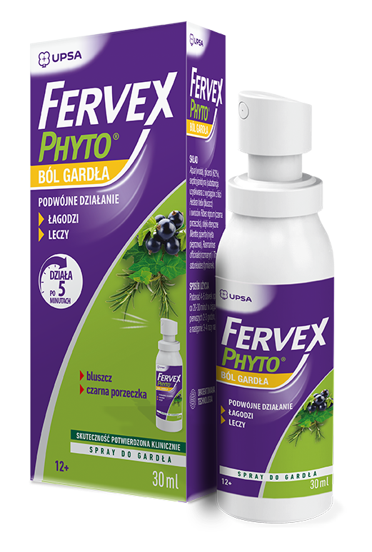 FERVEX PHYTO ból gardła, spray, 30 ml