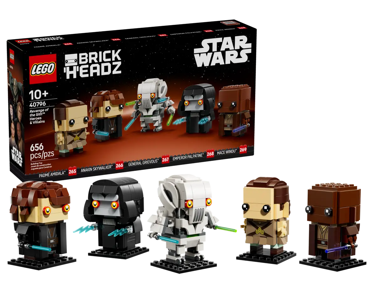 LEGO BrickHeadz 40796 Zemsta Sithów — bohaterowie i złoczyńcy