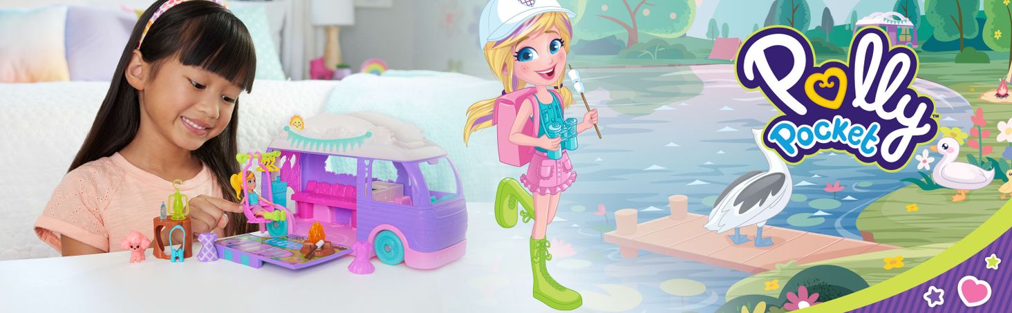  POLLY POCKET Glampingowy Van Kamper