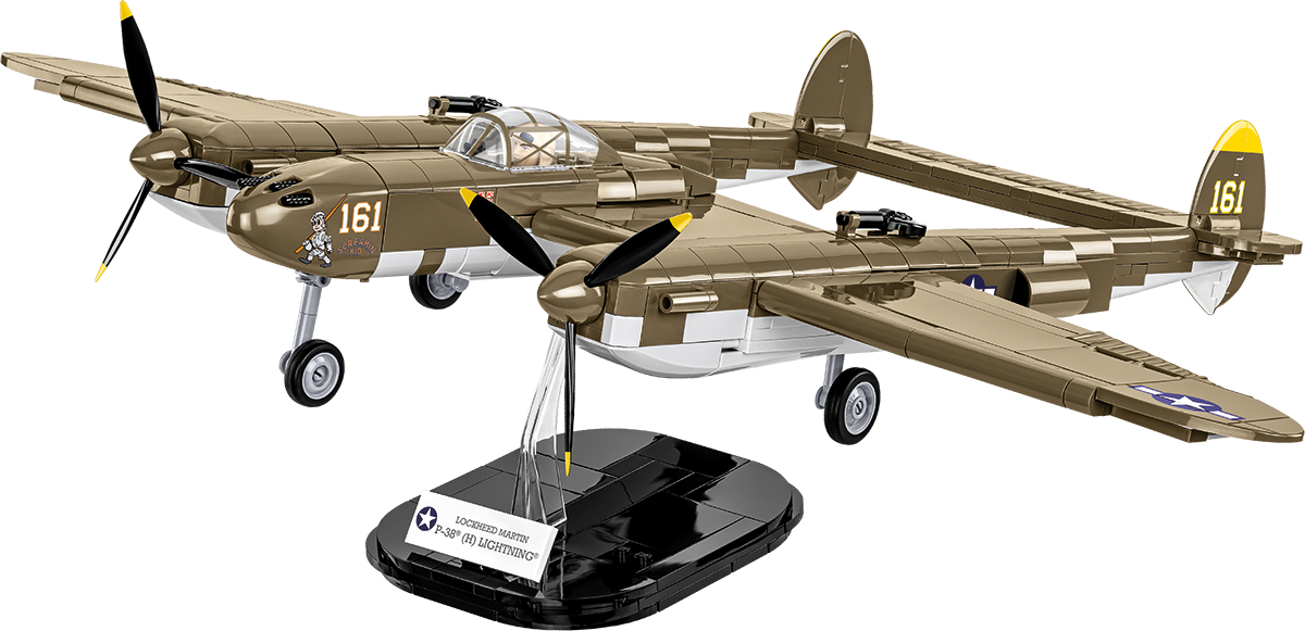 COBI Lockheed P-38H Lightning model z plakietką
