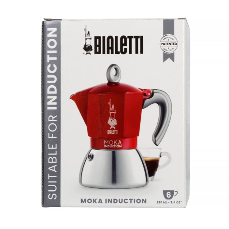 BIALETTI Kawiarka New Moka Induction 6 TZ Czerwony