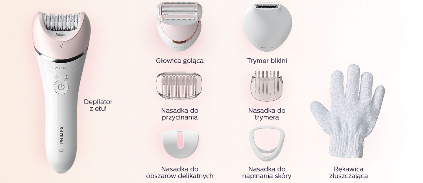 Depilator PHILIPS Seria 8000 BRE721/00 Opinie i ceny na Ceneo.pl