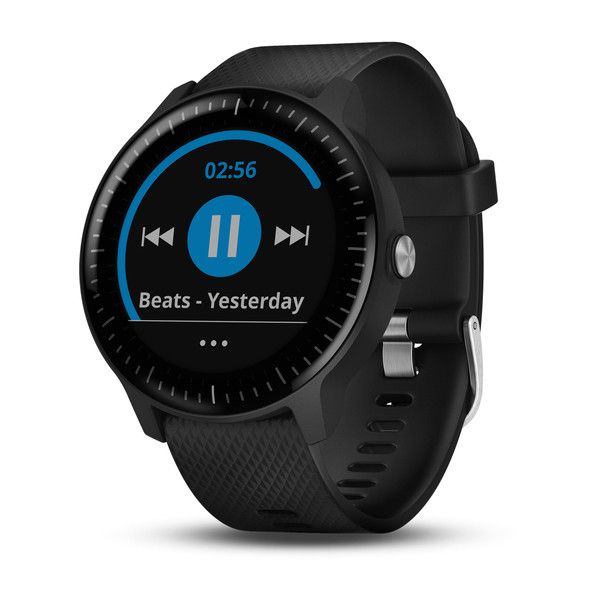 GARMIN - ｖｉｖｏａｃｔｉｖｅ３ Ｂｌａｃｋ　Ｓｌａｔｅ Zegarek Garmin Vivoactive 3 Slate with Black Silicone 010