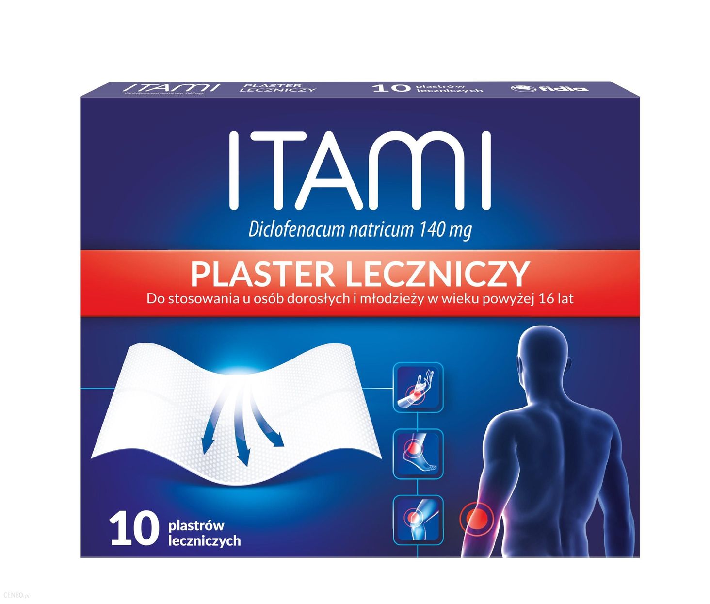  ITAMI - DICLODERMEX - 0,14 GRAMA - 10 PLASTRÓW