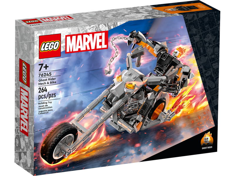 鬼の木製面 LEGO Marvel 76245 Upiorny Jeździec — mech i motor - Ceny i opinie