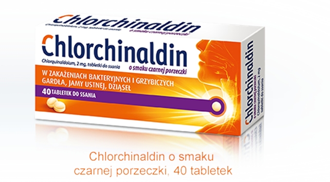 Chlorchinaldin o smaku czarnej porzeczki 