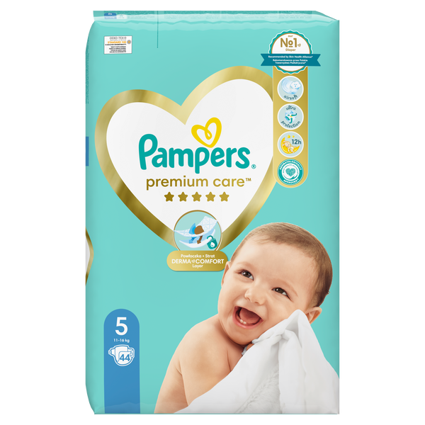 Pampers Pieluchy Premium Care rozmiar 5, 11-16 44 szt.