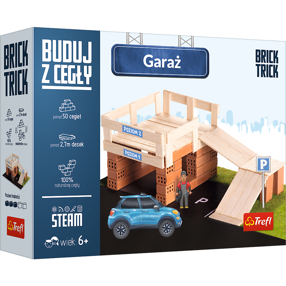 Trefl Brick Trick buduj z cegły Garaż S 60869 - ceny i