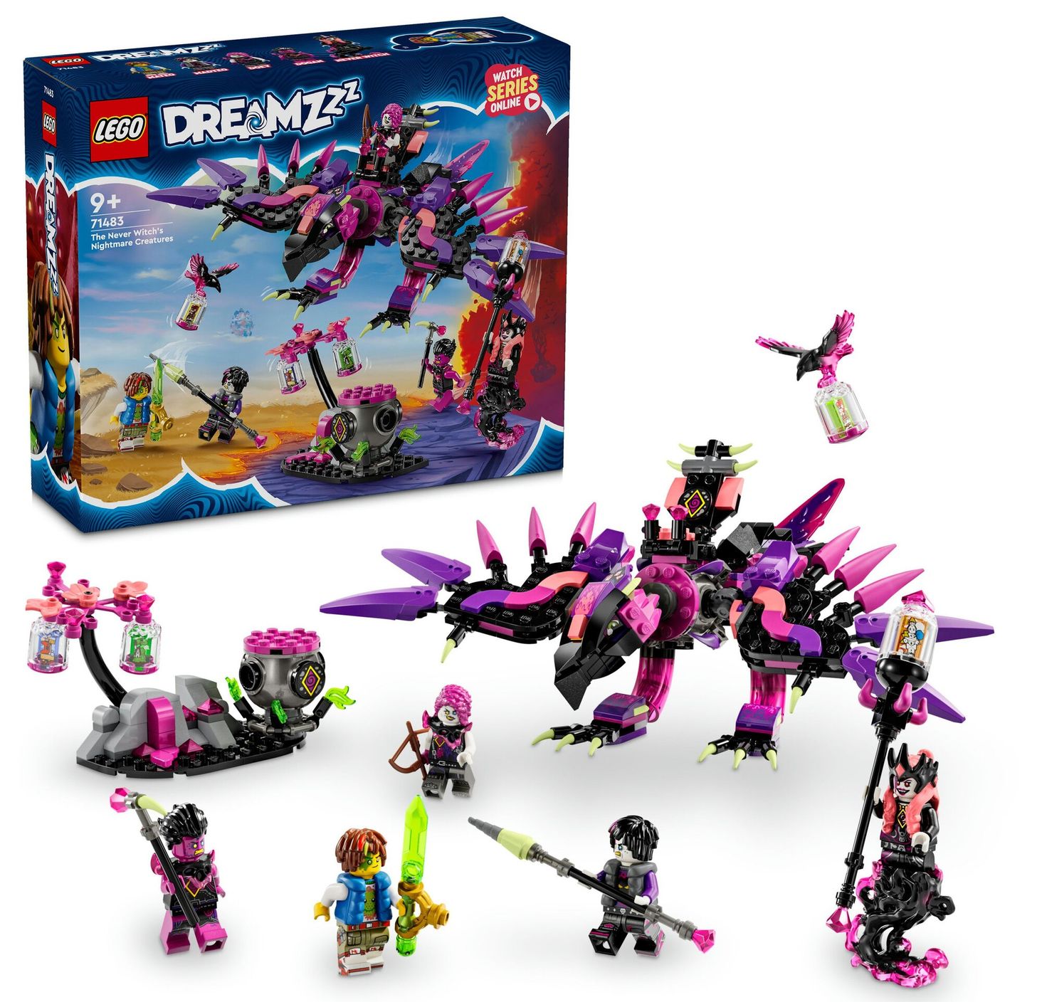 もふもふ　メモリセット LEGO DREAMZzz 71483 Stwory z koszmarów Nigdywiedźmy - Ceny i