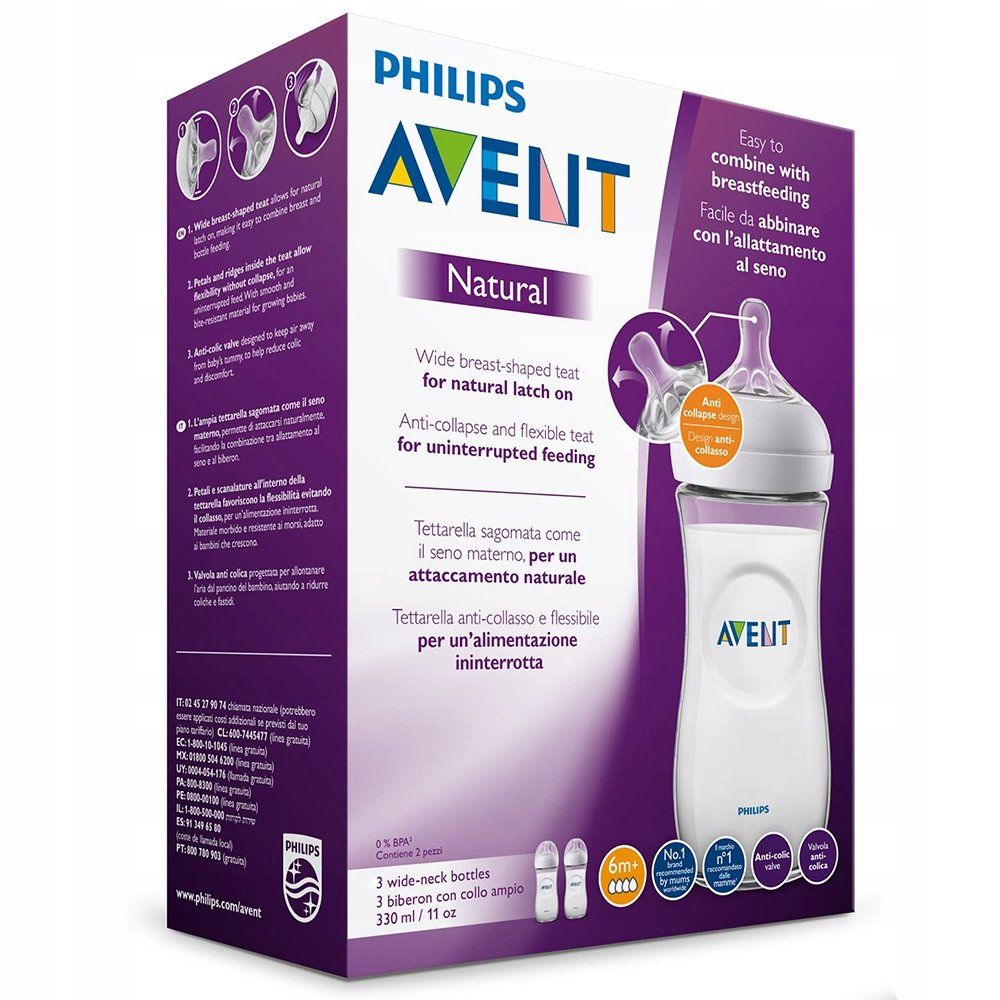 BIBERONS Philips Avent SCF036/37 Natural 0-12 Mois