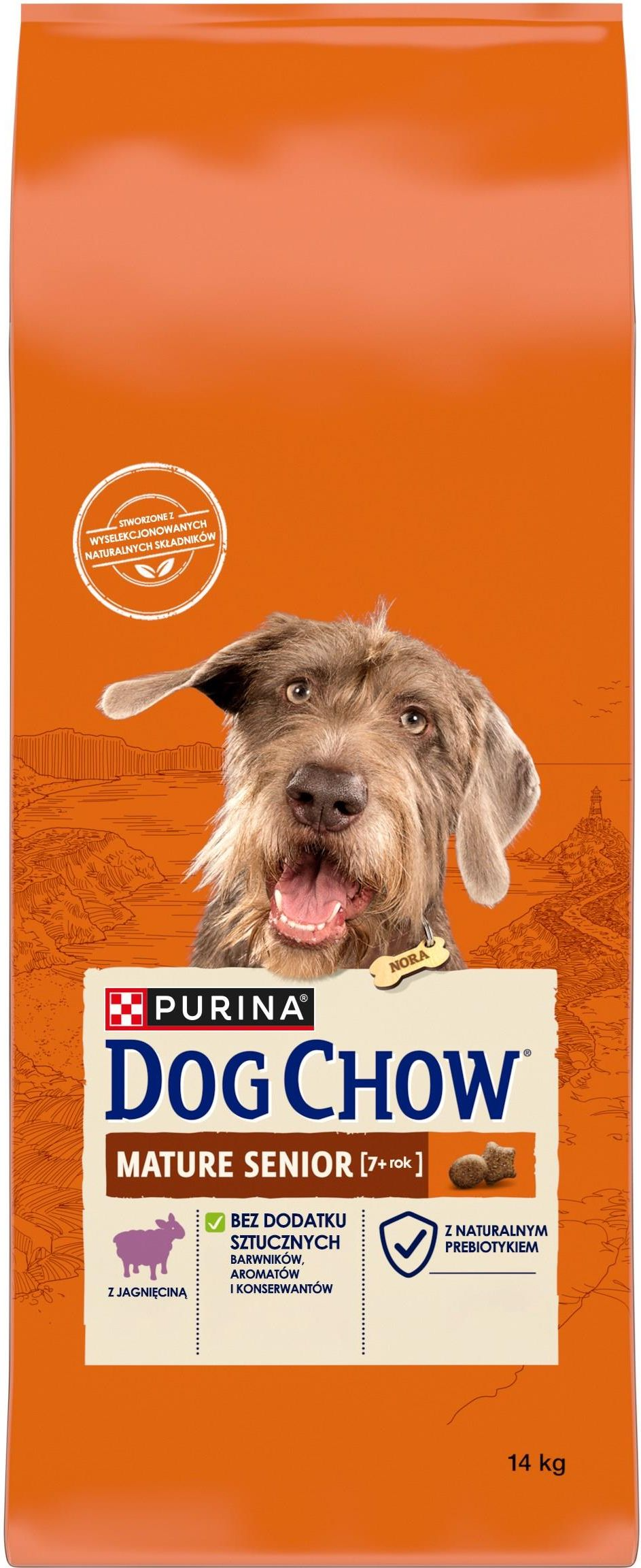 Karma Dog Chow Mature Senior Dla Dojrza ych i Starszych Psow z Jagni cin 14kg Ceny i opinie Ceneo.pl