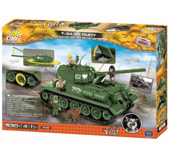 Cobi Small army klocki T34/85 Rudy 530el. 2486