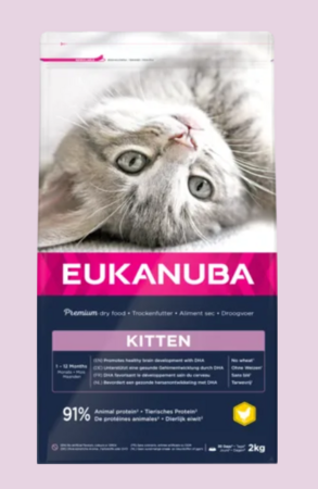 EUKANUBA Kitten dla rosnących kociąt 8x2 kg