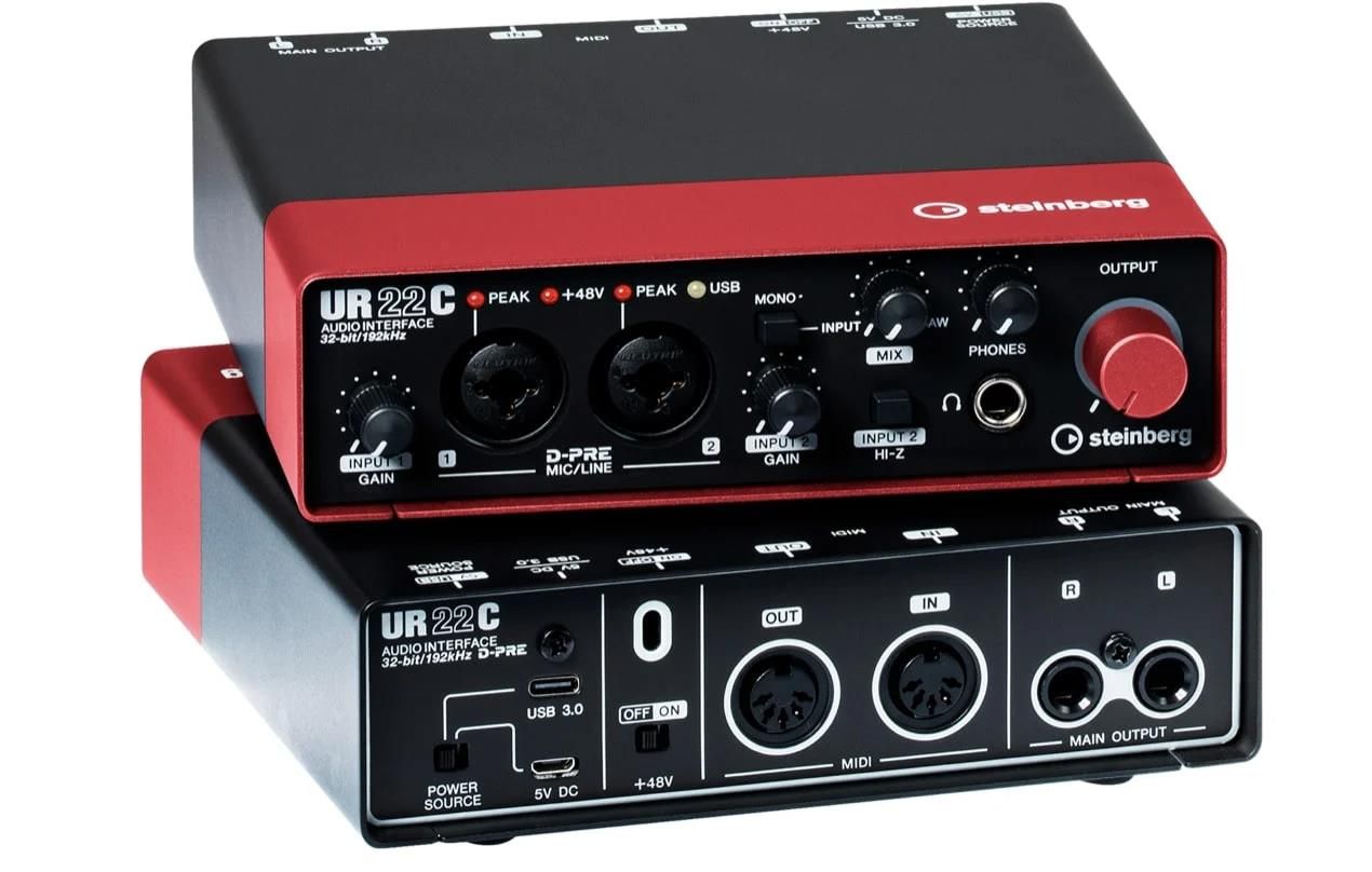 ‌STEINBERG UR22C RD - INTERFEJS AUDIO USB czerwony - Ceny i